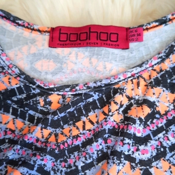 Boohoo Neon Bodycon Tank Dress - Picture 2 of 4